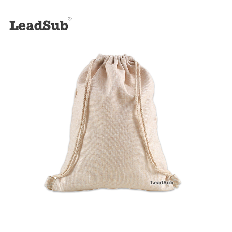Drawstring cotton linen fabric bag