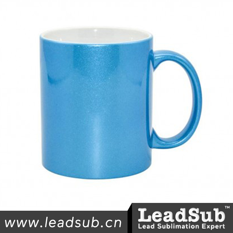 11oz blue pearl mug
